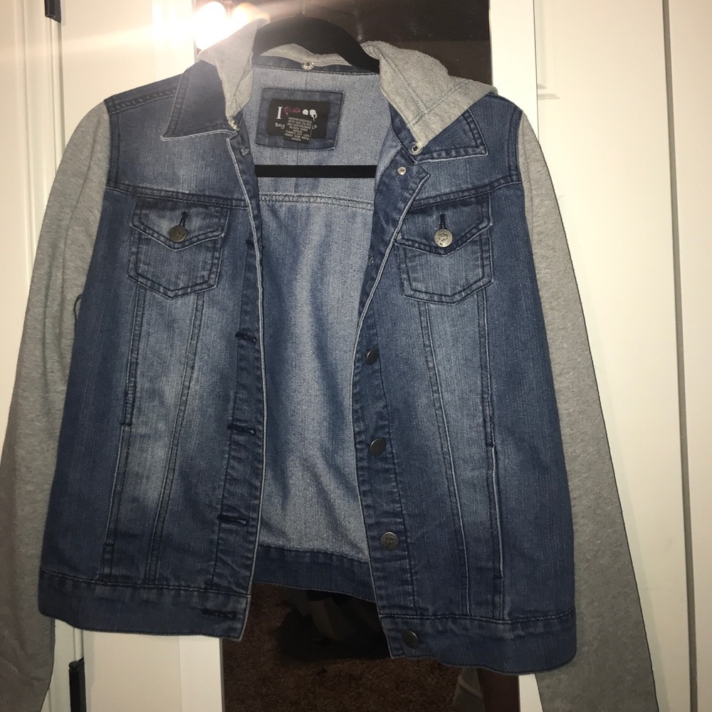 Denim Vest/Hoodie Jacket